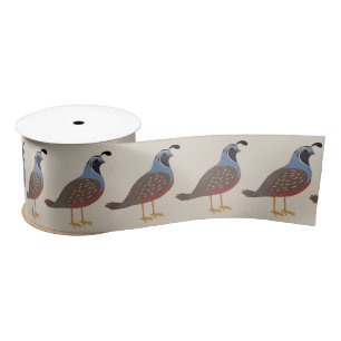 Quails Satin Ribbon