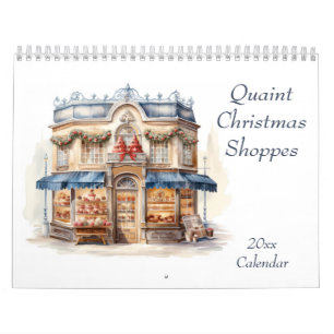 Quaint Christmas Shoppes Calendar