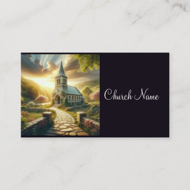 Quaint Country Church Business Card (Front)