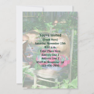 Quaint Flower Garden Party  Invitation