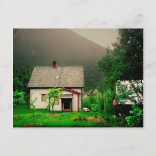 Quaint Norwegian Cottage Postcard