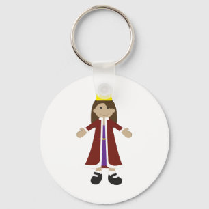 Quaint Queen Rag Doll Keychain