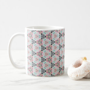 Quaint, Quiet, Retro Pink Pattern Coffee Mug