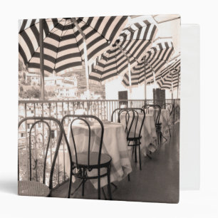 Quaint restaurant balcony, Italy Binder