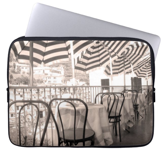 Quaint restaurant balcony, Italy Laptop Sleeve (Front)