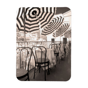 Quaint restaurant balcony, Italy Magnet