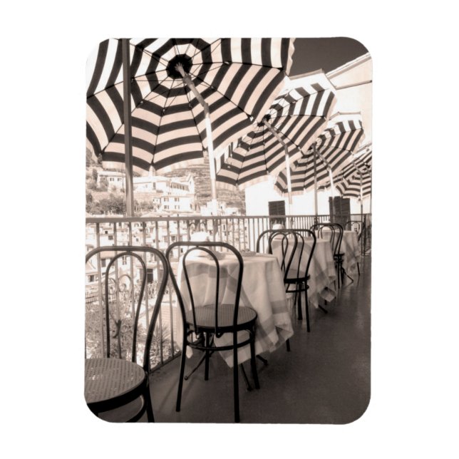 Quaint restaurant balcony, Italy Magnet (Vertical)