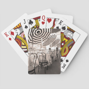 Quaint restaurant balcony, Italy Playing Cards