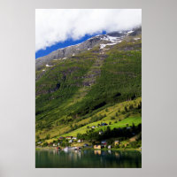 Quaint Village by the fjord, Norway