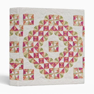 Quaker faux quilt note book binder