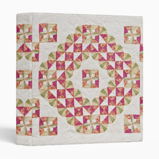 Quaker faux quilt note book binder