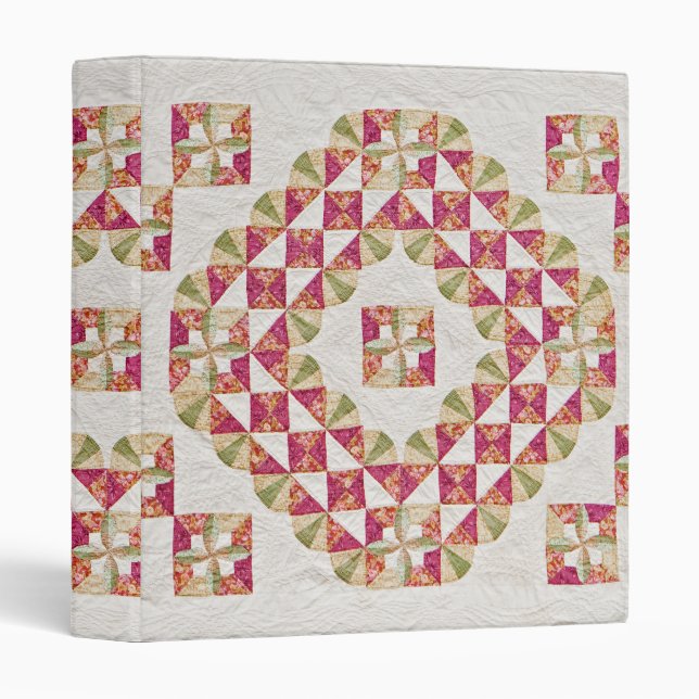 Quaker faux quilt note book binder (Front/Spine)