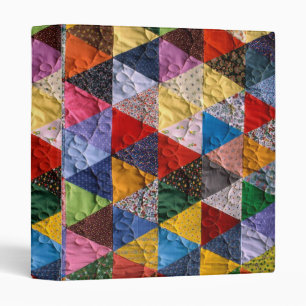 Quaker faux quilt note book binder