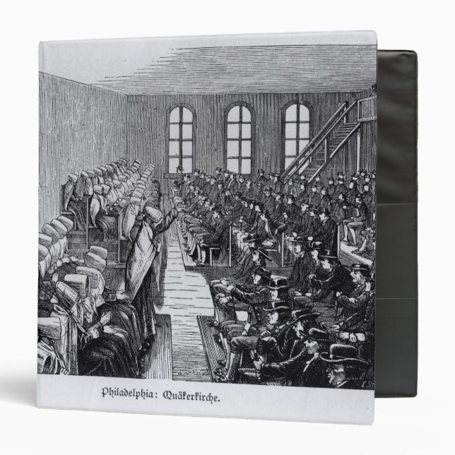 Quaker Meeting, Philadelphia Binder (Front/Inside)