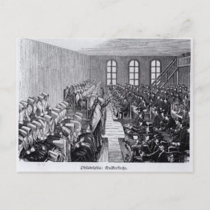 Quaker Meeting, Philadelphia Postcard
