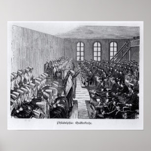 Quaker Meeting, Philadelphia Poster