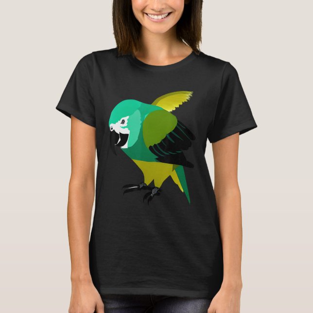 Quaker Parrots birds animals pet  Party quotes Fam T-Shirt (Front)