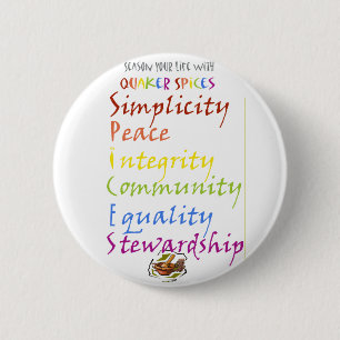 Quaker Spices 2 Inch Round Button