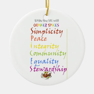 Quaker Spices Ceramic Ornament
