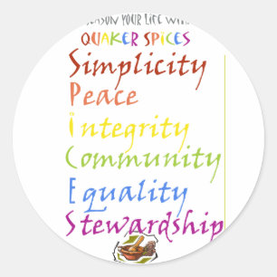 Quaker Spices Classic Round Sticker