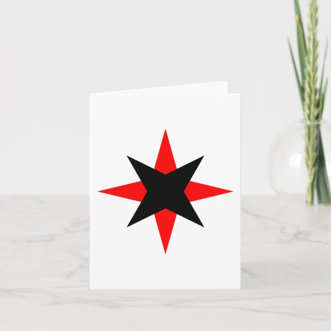 Quaker Star Note Card (Front)