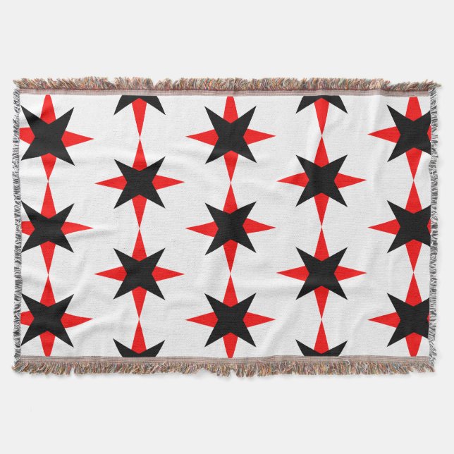 Quaker Star Throw Blanket (Front)