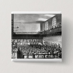 Quakers Meeting, from Ackermann's 2 Inch Square Button