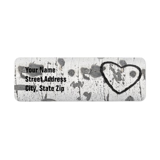Quaking Aspen Bark Return Address Label