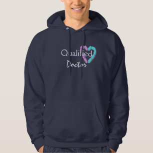 Qualified Doctor In Navy Blue Hoodie