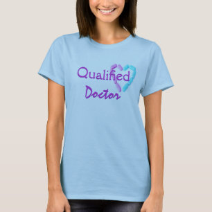 Qualified Doctor In Pale Blue T-Shirt
