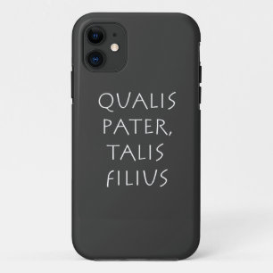 Qualis pater talis filius iPhone 11 case
