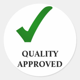 QUALITY APPROVED CLASSIC ROUND STICKER