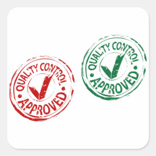 Quality Control Approved Stickers