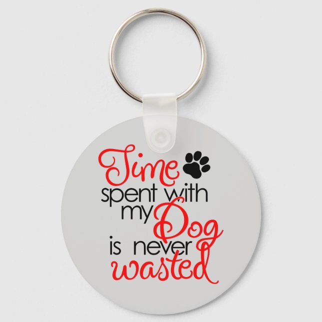 Quality Dog Time Keychain (Front)