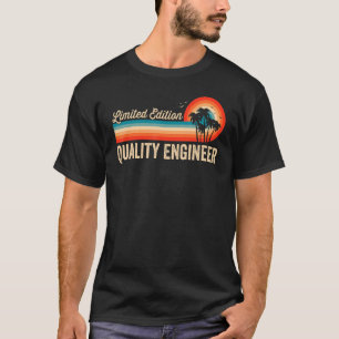 Quality Engineer Birthday Retro Vintage Men Dad T-Shirt