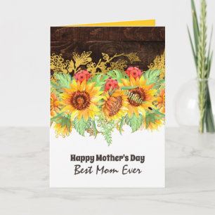 QUALITY Floral Mothers Day Cards Customizable
