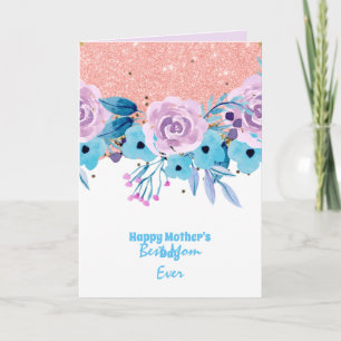QUALITY Floral Mothers Day Cards Customizable