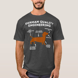 Quality German Engineering  Dachshund Lover Dog T-Shirt