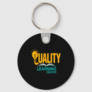 Quality Learning Center Funny School Quote Keychain