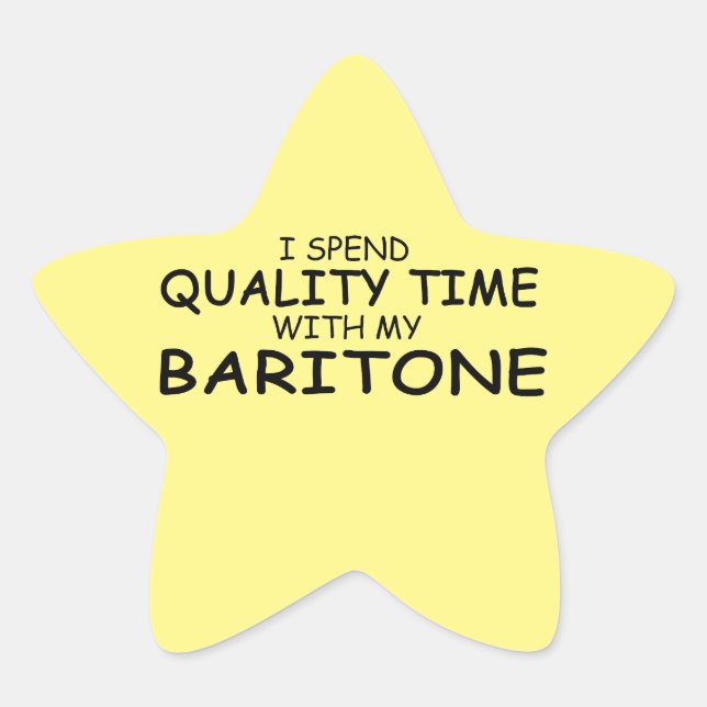 Quality Time Baritone Star Sticker (Front)