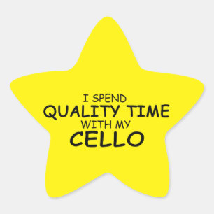 Quality Time Cello Star Sticker