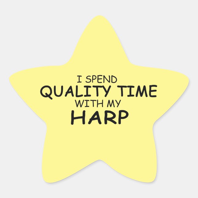 Quality Time Harp Star Sticker (Front)