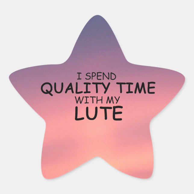 Quality Time Lute Star Sticker (Front)