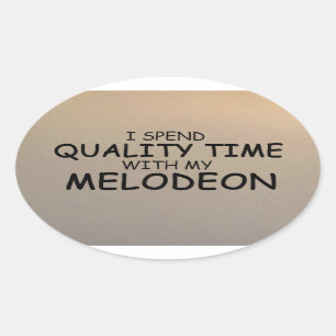 Quality Time Melodeon Oval Sticker