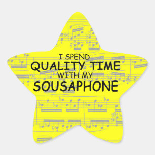 Quality Time Sousaphone Star Sticker
