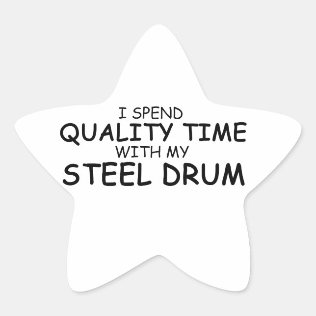 Quality Time Steel Drum Star Sticker (Front)