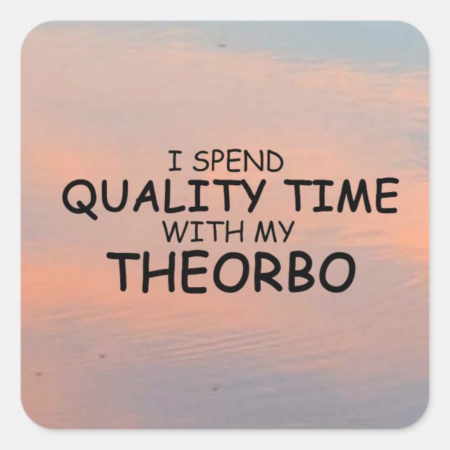 Quality Time Theorbo Square Sticker (Front)