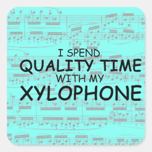 Quality Time Xylophone Square Sticker
