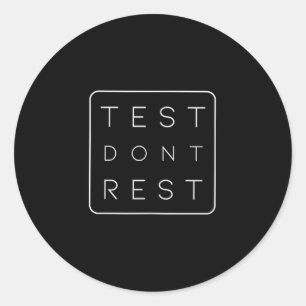 Quality Urance Software Tester Qa Engineer Geeks F Classic Round Sticker