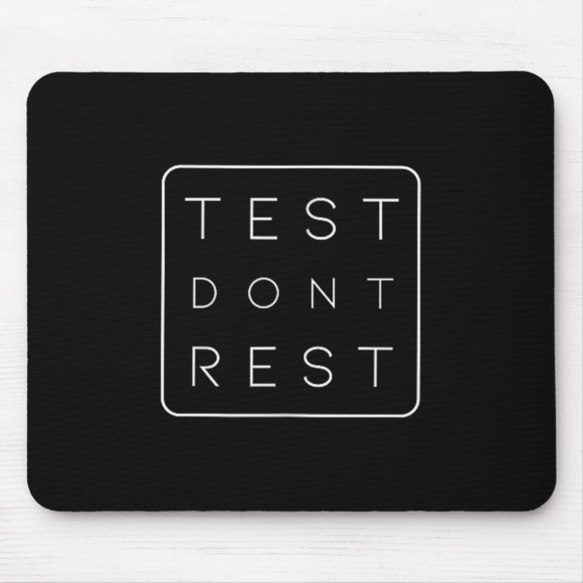 Quality Urance Software Tester Qa Engineer Geeks F Mouse Pad (Front)